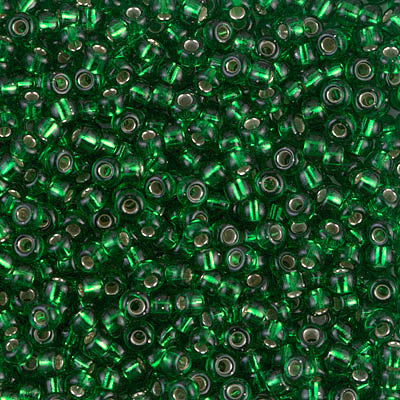 Close up of Miyuki seed beads in size 8/0