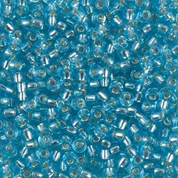 Close up of Miyuki seed beads in size 8/0