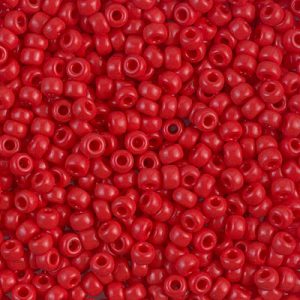 Close up of Miyuki seed beads in size 8/0