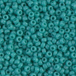 Close up of Miyuki seed beads in size 8/0