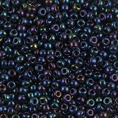 Close up of Miyuki seed beads in size 8/0