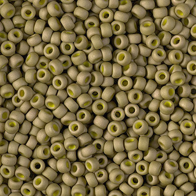 Close up of Miyuki seed beads in size 8/0