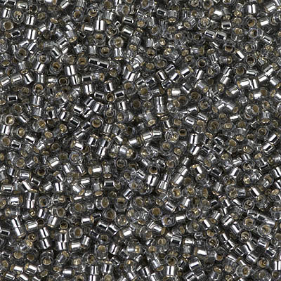 Close up of Miyuki Delica beads.