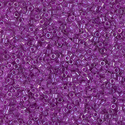 Close up of Miyuki Delica beads.