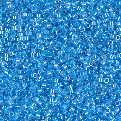 Close up of Miyuki Delica beads.