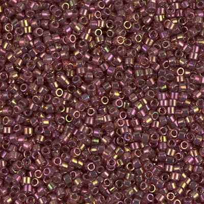 Close up of Miyuki Delica beads.