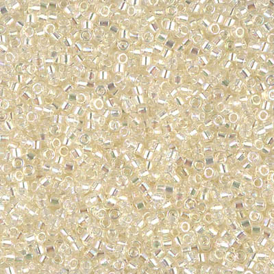 Close up of Miyuki Delica beads.