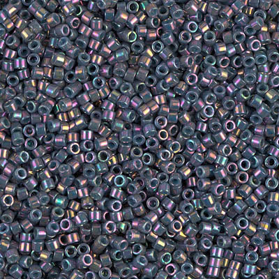 Close up of Miyuki Delica beads.