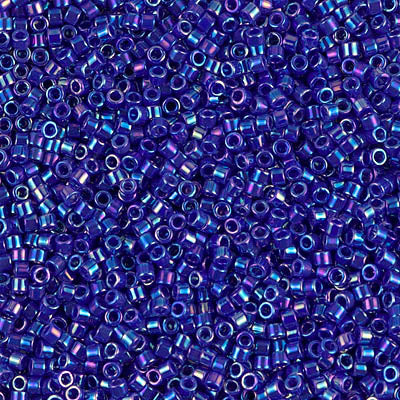 Close up of Miyuki Delica beads.