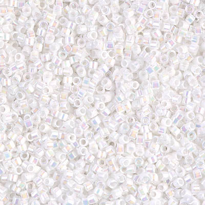Close up of Miyuki Delica beads.
