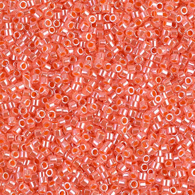 Close up of Miyuki Delica beads.