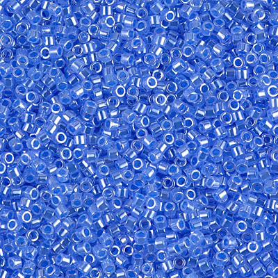 Close up of Miyuki Delica beads.