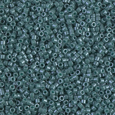 Close up of Miyuki Delica beads.