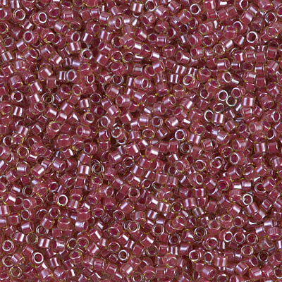 Close up of Miyuki Delica beads.