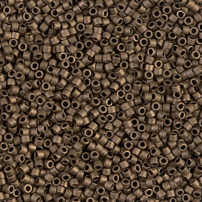 Close up of Miyuki Delica beads.