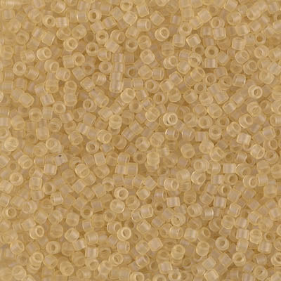 Close up of Miyuki Delica beads.