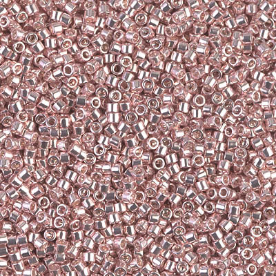 Close up of Miyuki Delica beads.