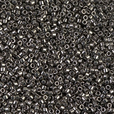 Close up of Miyuki Delica beads.