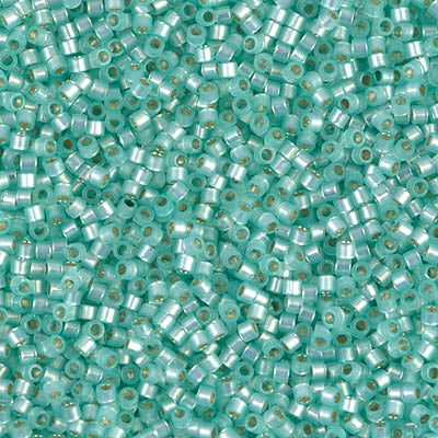 Close up of Miyuki Delica beads.