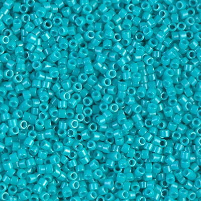 Close up of Miyuki Delica beads.