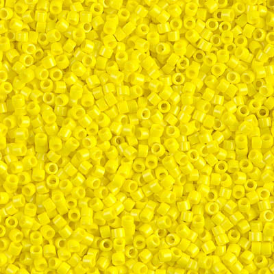 Close up of Miyuki Delica beads.
