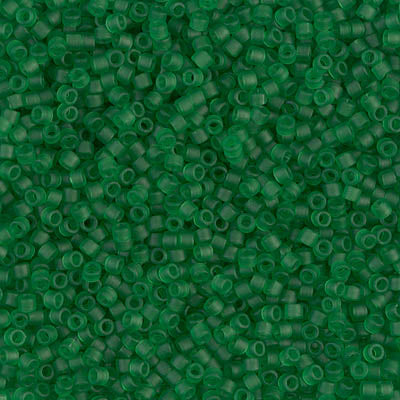 Close up of Miyuki Delica beads.