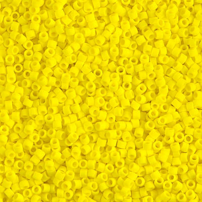 Close up of Miyuki Delica beads.