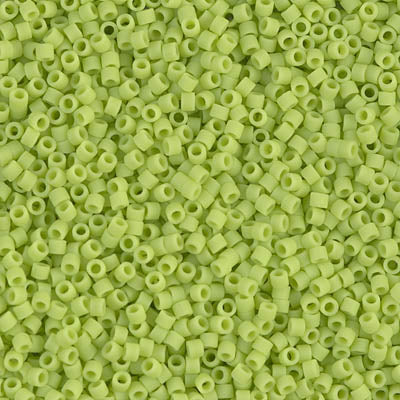 Close up of Miyuki Delica beads.