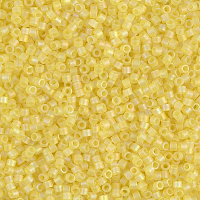 Close up of Miyuki Delica beads.