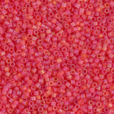 Close up of Miyuki Delica beads.