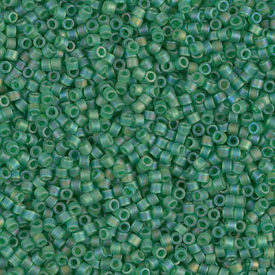 Close up of Miyuki Delica beads.