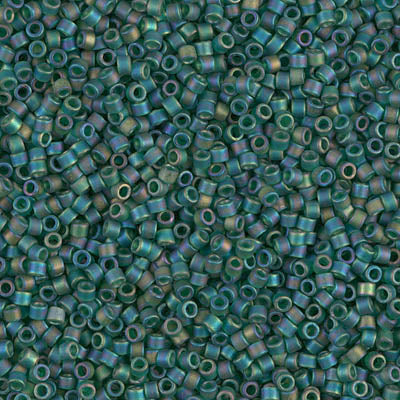 Close up of Miyuki Delica beads.