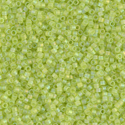 Close up of Miyuki Delica beads.