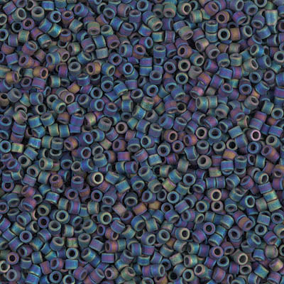 Close up of Miyuki Delica beads.