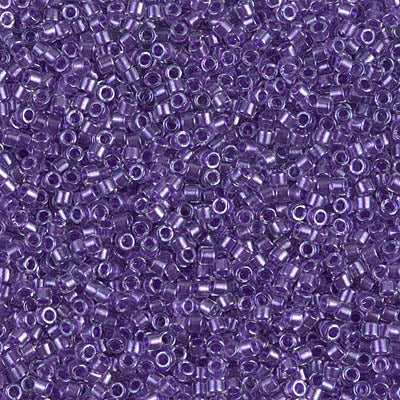 Close up of Miyuki Delica beads.