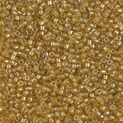 Close up of Miyuki Delica beads.