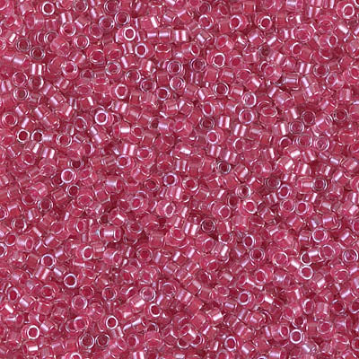 Close up of Miyuki Delica beads.
