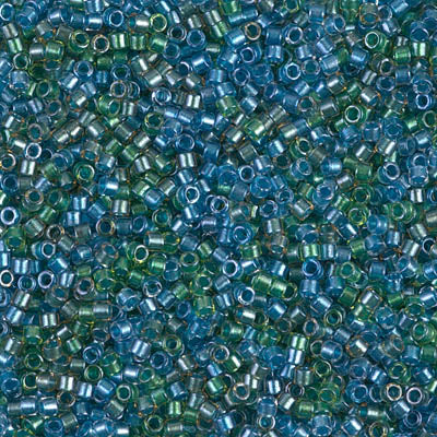 Close up of Miyuki Delica beads.