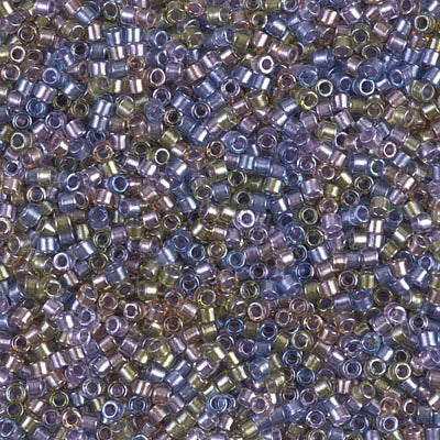 Close up of Miyuki Delica beads.