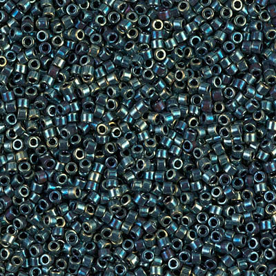 Close up of Miyuki Delica beads.