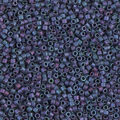Close up of Miyuki Delica beads.