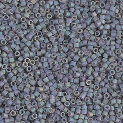 Close up of Miyuki Delica beads.