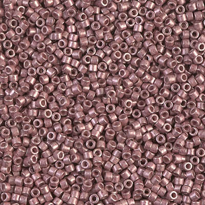 Close up of Miyuki Delica beads.