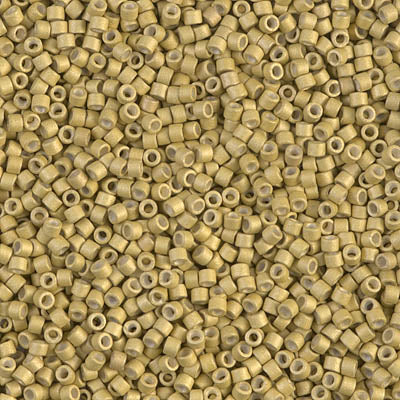 Close up of Miyuki Delica beads.