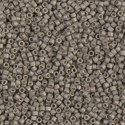 Close up of Miyuki Delica beads.