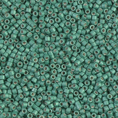 Close up of Miyuki Delica beads.