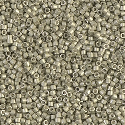 Close up of Miyuki Delica beads.