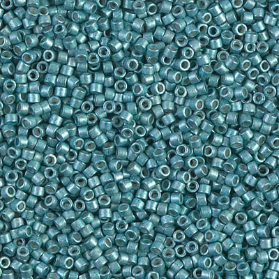 Close up of Miyuki Delica beads.