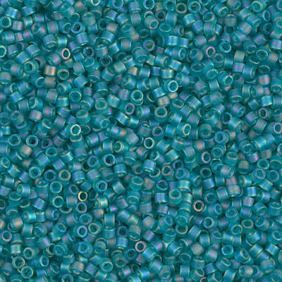 Close up of Miyuki Delica beads.