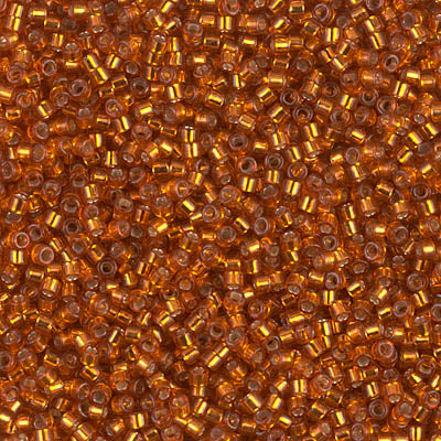 Close up of Miyuki Delica beads.